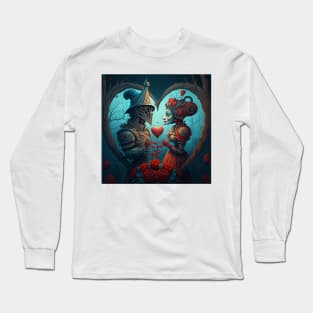 Weird futuristic robotic love but the heart is universal. Long Sleeve T-Shirt